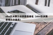 nba总决赛三分榜最新排名（nba总决赛单场三分最高）