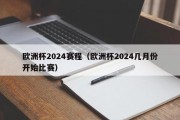 欧洲杯2024赛程（欧洲杯2024几月份开始比赛）