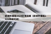 欧洲杯赛程2024比赛结果（欧洲杯赛程2021持续时间）